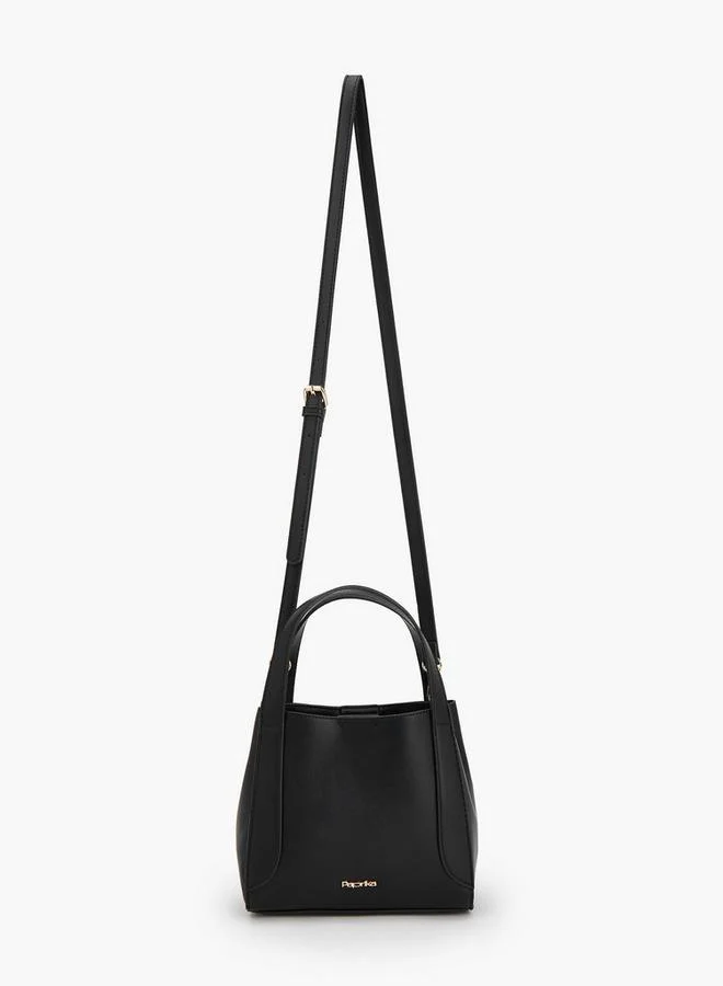 Paprika BLACK Paprika Grainy Pu Totes for Women | Best Price UAE
